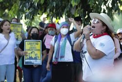 Kundgebung in Santa Marta für die Freiheit der Gefangenen