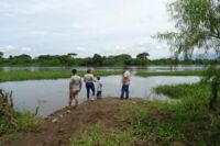 Am Ufer der Rio Lempa kommt es angesichts des Klimawandels immer häufiger zu schweren Überschwemmungen