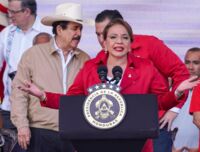 Xiomara Castro bei ihrer Ansprache am 28. Januar zu zwei Jahren Amtszeit